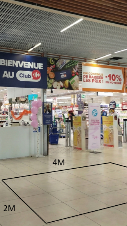 Photo 1 de l'emplacement 1 du centre commercial Centre Carrefour Champs-sur-Marne - Devant Entrée principale